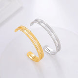 Skyrim Geometric Cuff Bracelet for Women Bohemia Open Bangle