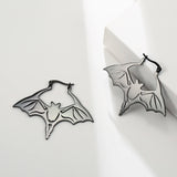Skyrim Stainless Steel Animal Bat Hoop Earrings