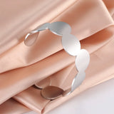 Skyrim Stainless Steel Geometric Bangle Bracelet for Women