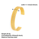 Skyrim Twist Weave Cuff Bracelet Stainless Steel Bangle