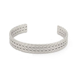 Skyrim Twist Weave Cuff Bracelet Stainless Steel Bangle