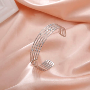 Skyrim Geometric Cuff Bracelet Stainless Steel Bohemian Bangle