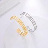 Skyrim Geometric Cuff Bracelet Stainless Steel Bohemian Bangle