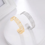 Skyrim Geometric Cuff Bracelet Stainless Steel Bohemian Bangle