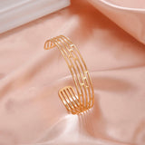 Skyrim Geometric Cuff Bracelet Stainless Steel Bohemian Bangle