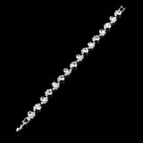 Skysuk Crystal Bracelet Silver Bangle Wedding Accessories