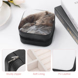 Sleep Jewelry Storage Box Leather Organizer Rotate Bear Animal Nature