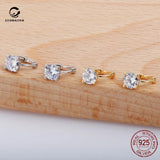S925 Zircon Ear Earrings Wild Mini Petite Earrings