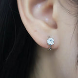 S925 Zircon Ear Earrings Wild Mini Petite Earrings