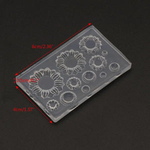 Silicone UV Resin Mold Sunflower Earrings Pendant Bracelets