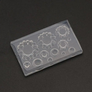 Silicone UV Resin Mold Sunflower Earrings Pendant Bracelets
