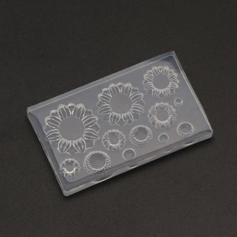 Silicone UV Resin Mold Sunflower Earrings Pendant Bracelets