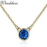 925 Sterling Silver CZ Pendant Choker Necklace for Women Girls