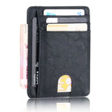RFID Blocking Leather Wallet Card Holder for Men Women