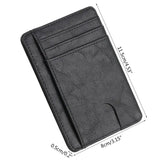 RFID Blocking Leather Wallet Card Holder for Men Women