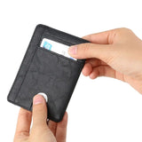 RFID Blocking Leather Wallet Card Holder for Men Women