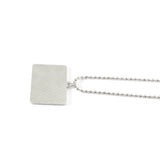 Slim Shady Hippie Choker Necklace Pendant Men Square Necklaces Alloy Bead Chain