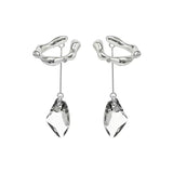 Geometric Ear Bone Clip Earring with Tassel Pendant