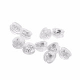 10PCS Silicone Earring Backs 18K S925 Sliver for Women Men