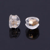 10PCS Silicone Earring Backs 18K S925 Sliver for Women Men