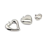Sliver Hollow Sweet Love Heart Necklace45.5cm+5cm necklace