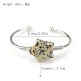 Hand Wound Rose Quartz Tiger Stone Bangle Natural Crystal Healing Bracelet
