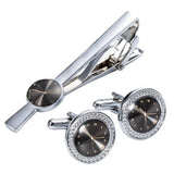 Men's Classic Pattern Tie Bar Cufflinks Set TZ-414