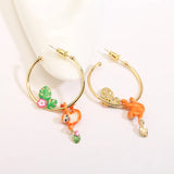 Sloth Enamel Ear Stud Earrings