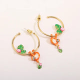 Sloth Enamel Ear Stud Earrings
