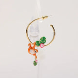 Sloth Enamel Ear Stud Earrings