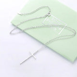 925 Silver Infinity CZ Clear Pendant Necklace Christmas Jewelry