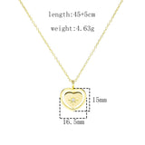 SloveCabin 925 Silver Zircon Star Love Heart Necklace Sweet Collier Jewelry