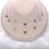 SloveCabin Sterling Silver Dargonfly Choker Necklace