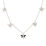 SloveCabin Sterling Silver Dargonfly Choker Necklace