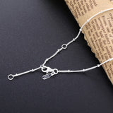 SloveCabin 925 Silver Tassel Necklace High Fine Jewelry Women Necklace