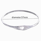 925 Silver Serrure Jonc Femme Bracelet Bangle Crystal Jewelry