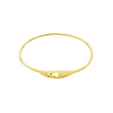 925 Silver Serrure Jonc Femme Bracelet Bangle Crystal Jewelry