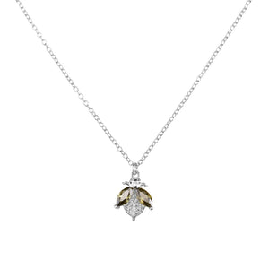 925 Silver Chain Necklace with CZ for Women