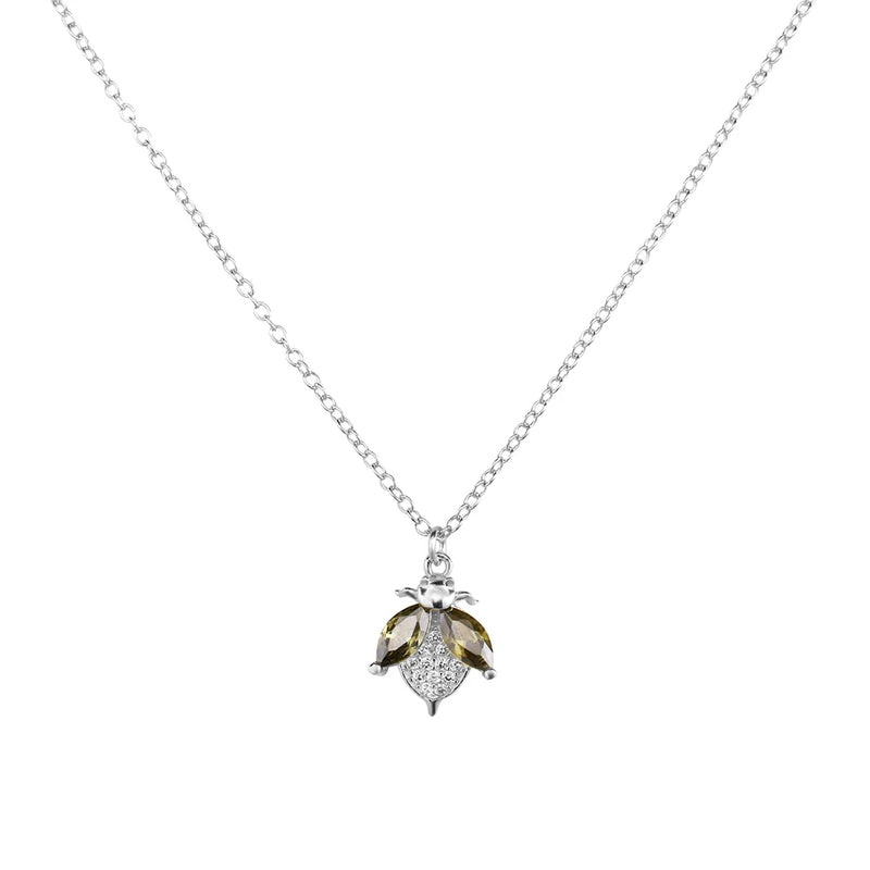 925 Silver Chain Necklace with CZ for Women
