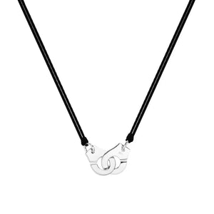 925 Silver Handcuffs Women Menottes Necklace Choker Jewelry