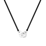 925 Silver Handcuffs Women Menottes Necklace Choker Jewelry