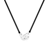 925 Silver Handcuffs Women Menottes Necklace Choker Jewelry