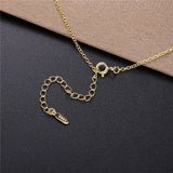 925 Silver Letter K J S Leter Pendant Necklace Chain Women CZ Jewelry
