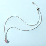 925 Silver Birthstone Adjustable Turquoise Necklace For Women