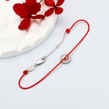 925-Silver Enamel Evil Eye Rope Bracelet For Women