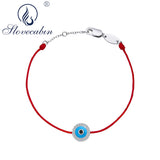 925-Silver Enamel Evil Eye Rope Bracelet For Women