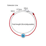 925-Silver Enamel Evil Eye Rope Bracelet For Women