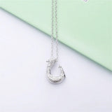 925 Silver Japan Men Bijoux Sickle Pendant Chain Necklace & Silver Dagger