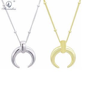 925 Silver Moon Pendant Necklace Infinity Friendship Gift