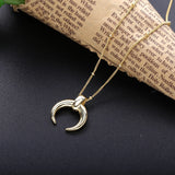 925 Silver Moon Pendant Necklace Infinity Friendship Gift